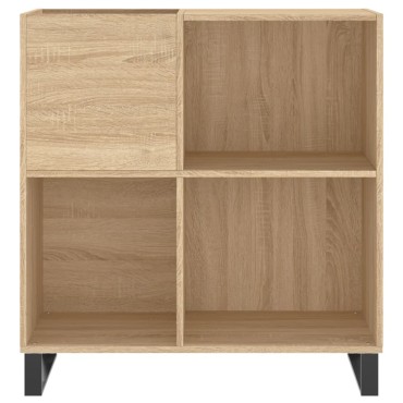 vidaXL Δισκοθήκη Sonoma Δρυς 84,5x38x89cm από Επεξεργασμένο Ξύλο