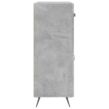 vidaXL Ντουλάπι Γκρι Σκυροδέματος 69,5x34x90cm Επεξεργασμένο Ξύλο 1 τεμ.