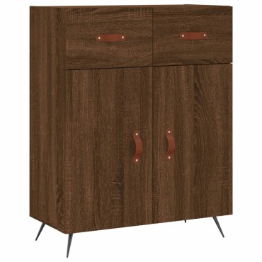 vidaXL Ντουλάπι Καφέ Δρυς 69,5x34x90cm Επεξεργασμένο Ξύλο 1 τεμ.