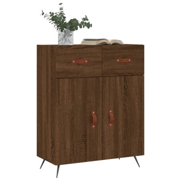 vidaXL Ντουλάπι Καφέ Δρυς 69,5x34x90cm Επεξεργασμένο Ξύλο 1 τεμ.