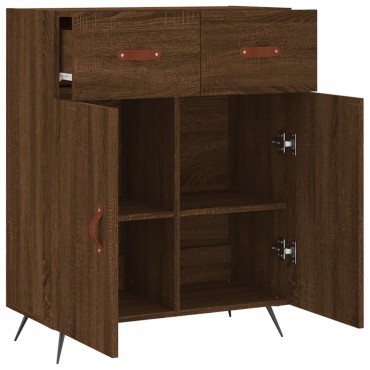 vidaXL Ντουλάπι Καφέ Δρυς 69,5x34x90cm Επεξεργασμένο Ξύλο 1 τεμ.