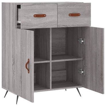 vidaXL Ντουλάπι Γκρι Sonoma 69,5x34x90cm από Επεξεργασμένο Ξύλο 1 τεμ.