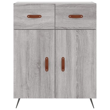 vidaXL Ντουλάπι Γκρι Sonoma 69,5x34x90cm από Επεξεργασμένο Ξύλο 1 τεμ.