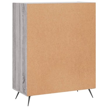 vidaXL Ντουλάπι Γκρι Sonoma 69,5x34x90cm από Επεξεργασμένο Ξύλο 1 τεμ.