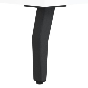 vidaXL Τραπεζάκι Σαλονιού Γυαλ. Λευκό 90x50x40cm Επεξεργ. Ξύλο 1 τεμ.