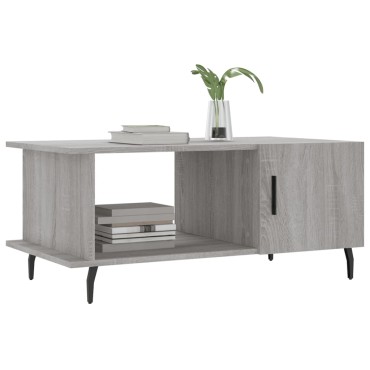vidaXL Τραπεζάκι Σαλονιού Γκρι Sonoma 90x50x40cm Επεξεργασμένο Ξύλο 1 τεμ.