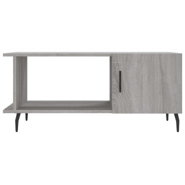 vidaXL Τραπεζάκι Σαλονιού Γκρι Sonoma 90x50x40cm Επεξεργασμένο Ξύλο 1 τεμ.