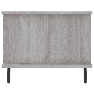 vidaXL Τραπεζάκι Σαλονιού Γκρι Sonoma 90x50x40cm Επεξεργασμένο Ξύλο 1 τεμ.