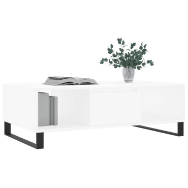 vidaXL Τραπεζάκι Σαλονιού Λευκό 104x60x35cm από Επεξεργασμένο Ξύλο 1 τεμ.