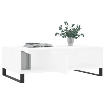 vidaXL Τραπεζάκι Σαλονιού Λευκό 104x60x35cm από Επεξεργασμένο Ξύλο 1 τεμ.