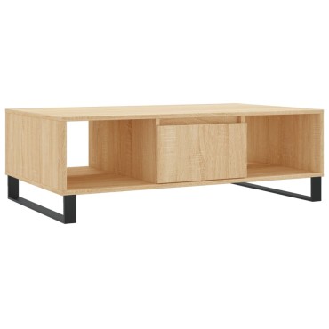vidaXL Τραπεζάκι Σαλονιού Sonoma Δρυς 104x60x35cm από Επεξεργ. Ξύλο 1 τεμ.