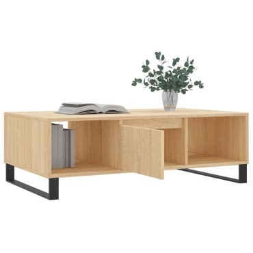 vidaXL Τραπεζάκι Σαλονιού Sonoma Δρυς 104x60x35cm από Επεξεργ. Ξύλο 1 τεμ.