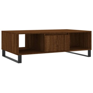 vidaXL Τραπεζάκι Σαλονιού Καφέ Δρυς 104x60x35cm Επεξεργασμένο Ξύλο 1 τεμ.