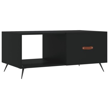 vidaXL Τραπεζάκι Σαλονιού Μαύρο 90x50x40cm Επεξεργασμένο Ξύλο 1 τεμ.
