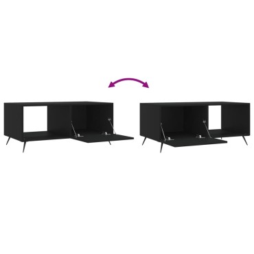 vidaXL Τραπεζάκι Σαλονιού Μαύρο 90x50x40cm Επεξεργασμένο Ξύλο 1 τεμ.