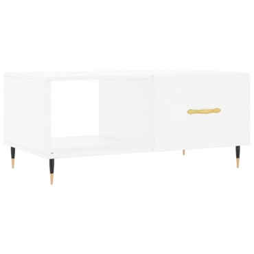 vidaXL Τραπεζάκι Σαλονιού Λευκό 90x50x40cm Επεξεργασμένο Ξύλο 1 τεμ.