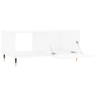vidaXL Τραπεζάκι Σαλονιού Λευκό 90x50x40cm Επεξεργασμένο Ξύλο 1 τεμ.