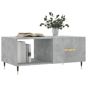 vidaXL Τραπεζάκι Σαλονιού Γκρι Σκυρ. 90x50x40cm Επεξεργασμένο Ξύλο 1 τεμ.