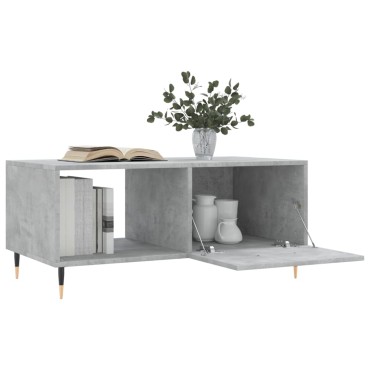 vidaXL Τραπεζάκι Σαλονιού Γκρι Σκυρ. 90x50x40cm Επεξεργασμένο Ξύλο 1 τεμ.