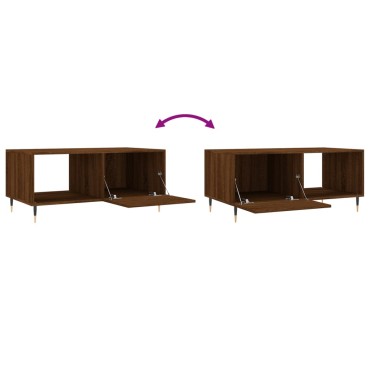 vidaXL Τραπεζάκι Σαλονιού Καφέ Δρυς 90x50x40cm Επεξεργασμένο Ξύλο 1 τεμ.