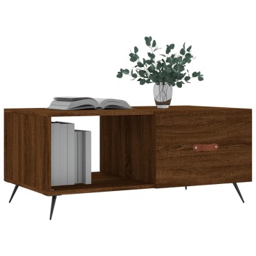 vidaXL Τραπεζάκι Σαλονιού Καφέ Δρυς 90x50x40cm Επεξεργασμένο Ξύλο 1 τεμ.