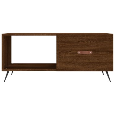 vidaXL Τραπεζάκι Σαλονιού Καφέ Δρυς 90x50x40cm Επεξεργασμένο Ξύλο 1 τεμ.