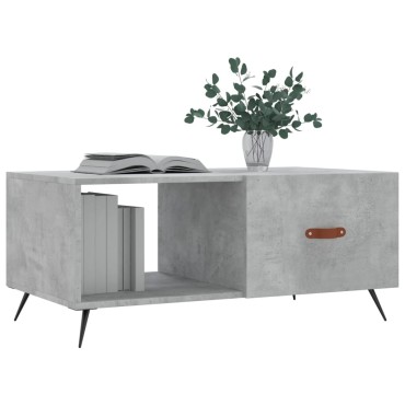vidaXL Τραπεζάκι Σαλονιού Γκρι Σκυρ. 90x50x40cm Επεξεργασμένο Ξύλο 1 τεμ.