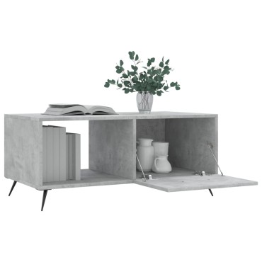 vidaXL Τραπεζάκι Σαλονιού Γκρι Σκυρ. 90x50x40cm Επεξεργασμένο Ξύλο 1 τεμ.