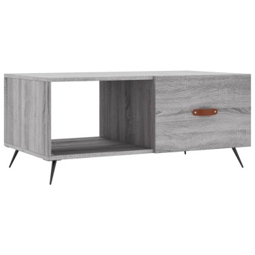 vidaXL Τραπεζάκι Σαλονιού Γκρι Sonoma 90x50x40cm Επεξεργασμένο Ξύλο 1 τεμ.
