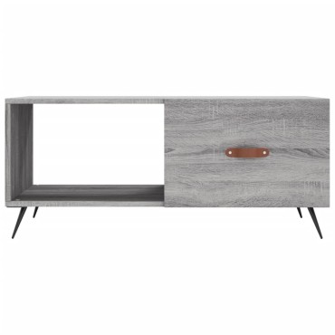 vidaXL Τραπεζάκι Σαλονιού Γκρι Sonoma 90x50x40cm Επεξεργασμένο Ξύλο 1 τεμ.