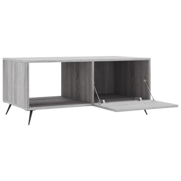vidaXL Τραπεζάκι Σαλονιού Γκρι Sonoma 90x50x40cm Επεξεργασμένο Ξύλο 1 τεμ.