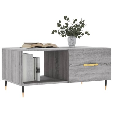vidaXL Τραπεζάκι Σαλονιού Γκρι Sonoma 90x50x40cm Επεξεργασμένο Ξύλο 1 τεμ.
