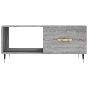 vidaXL Τραπεζάκι Σαλονιού Γκρι Sonoma 90x50x40cm Επεξεργασμένο Ξύλο 1 τεμ.