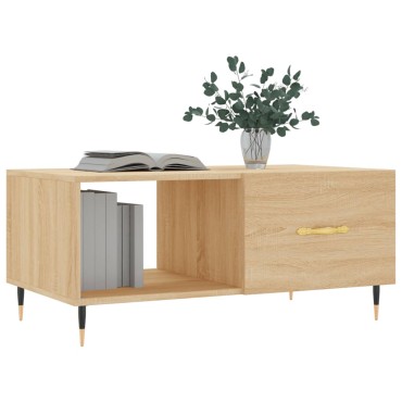 vidaXL Τραπεζάκι Σαλονιού Sonoma Δρυς 90x50x40cm Επεξεργασμένο Ξύλο 1 τεμ.