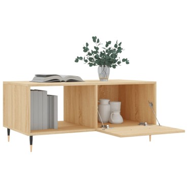 vidaXL Τραπεζάκι Σαλονιού Sonoma Δρυς 90x50x40cm Επεξεργασμένο Ξύλο 1 τεμ.