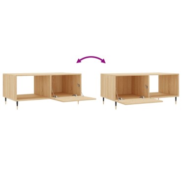vidaXL Τραπεζάκι Σαλονιού Sonoma Δρυς 90x50x40cm Επεξεργασμένο Ξύλο 1 τεμ.