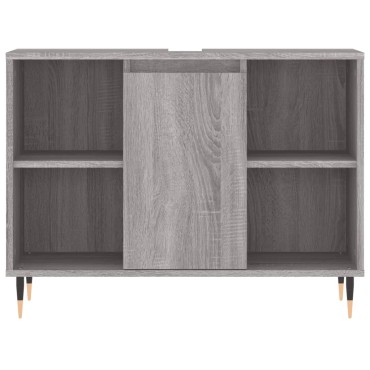 vidaXL Ντουλάπι Μπάνιου Γκρι Sonoma 80x33x60cm από Επεξεργ. Ξύλο 1 τεμ.