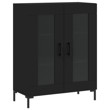 vidaXL Συρταριέρα Μαύρη 69,5x34x90cm από Επεξεργασμένο Ξύλο 1 τεμ.