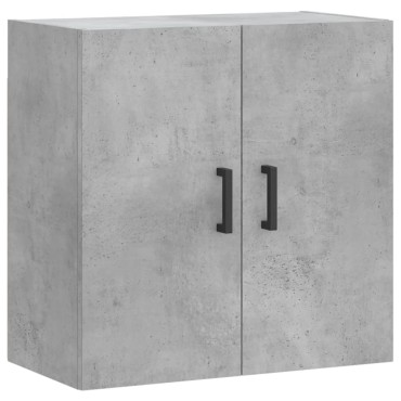 vidaXL Ντουλάπι Τοίχου Γκρι Σκυροδέματος 60x31x60cm Επεξεργ. Ξύλο 1 τεμ.