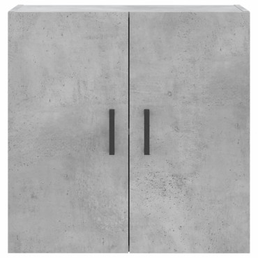 vidaXL Ντουλάπι Τοίχου Γκρι Σκυροδέματος 60x31x60cm Επεξεργ. Ξύλο 1 τεμ.