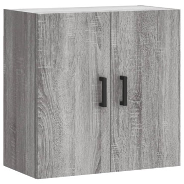 vidaXL Ντουλάπι Τοίχου Γκρι Sonoma 60x31x60cm από Επεξεργασμένο Ξύλο 1 τεμ.
