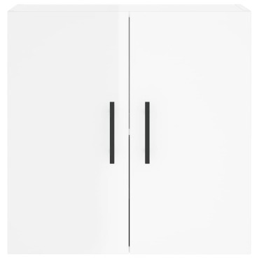 vidaXL Ντουλάπι Τοίχου Γυαλιστερό Λευκό 60x31x60cm Επεξεργασμένο Ξύλο 1 τεμ.
