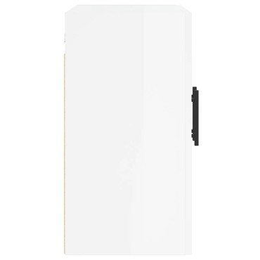 vidaXL Ντουλάπι Τοίχου Γυαλιστερό Λευκό 60x31x60cm Επεξεργασμένο Ξύλο 1 τεμ.