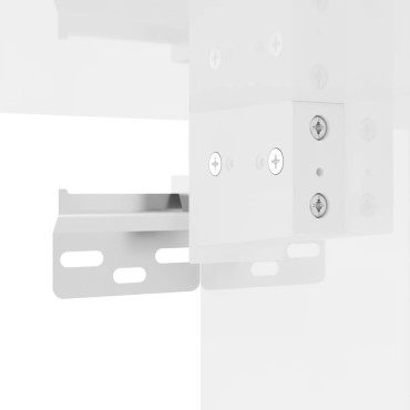 vidaXL Ντουλάπι Τοίχου Γυαλιστερό Λευκό 60x31x60cm Επεξεργασμένο Ξύλο 1 τεμ.
