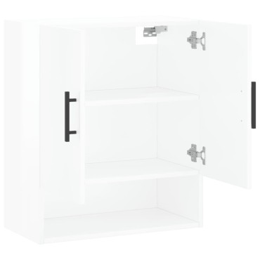 vidaXL Ντουλάπι Τοίχου Γυαλιστερό Λευκό 60x31x70cm Επεξεργασμένο Ξύλο 1 τεμ.