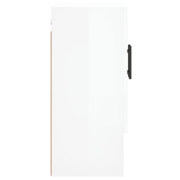 vidaXL Ντουλάπι Τοίχου Γυαλιστερό Λευκό 60x31x70cm Επεξεργασμένο Ξύλο 1 τεμ.