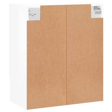 vidaXL Ντουλάπι Τοίχου Γυαλιστερό Λευκό 60x31x70cm Επεξεργασμένο Ξύλο 1 τεμ.