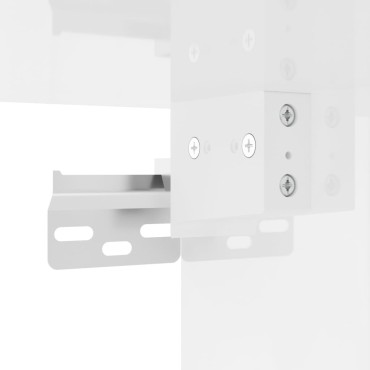 vidaXL Ντουλάπι Τοίχου Γυαλιστερό Λευκό 60x31x70cm Επεξεργασμένο Ξύλο 1 τεμ.