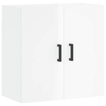 vidaXL Ντουλάπι Τοίχου Γυαλιστερό Λευκό 60x31x60cm Επεξεργασμένο Ξύλο 1 τεμ.