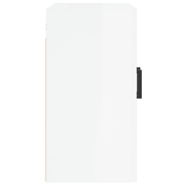 vidaXL Ντουλάπι Τοίχου Γυαλιστερό Λευκό 60x31x60cm Επεξεργασμένο Ξύλο 1 τεμ.